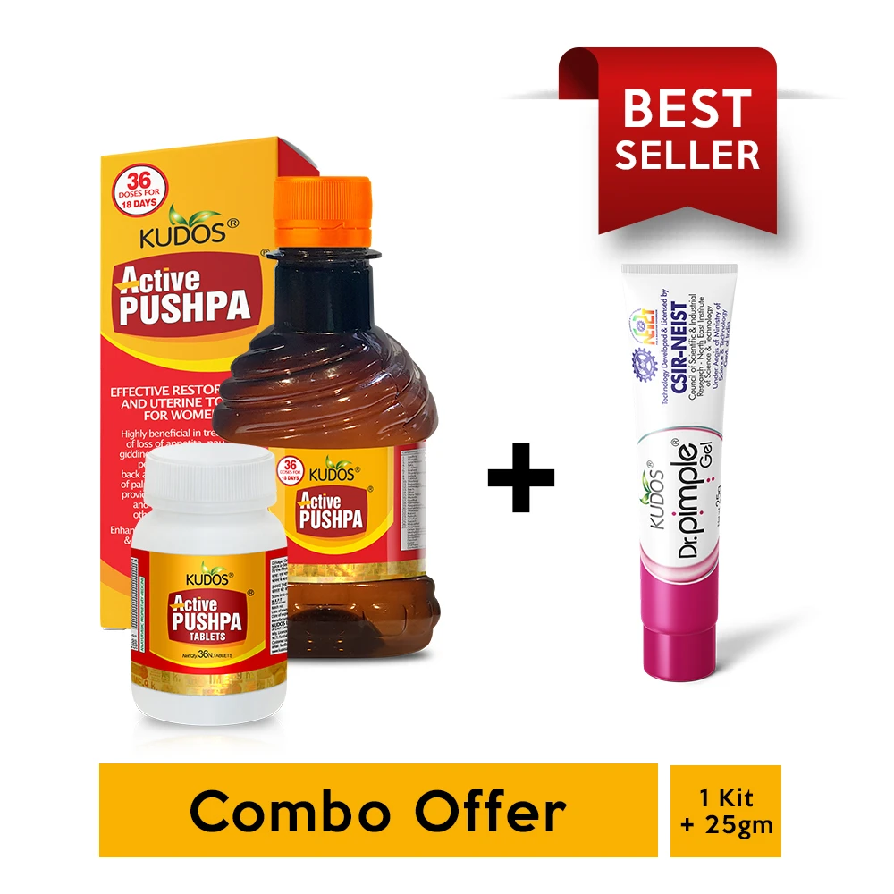 Buy 1 Active Pushpa & Get 1 Dr. pimple gel 25g free