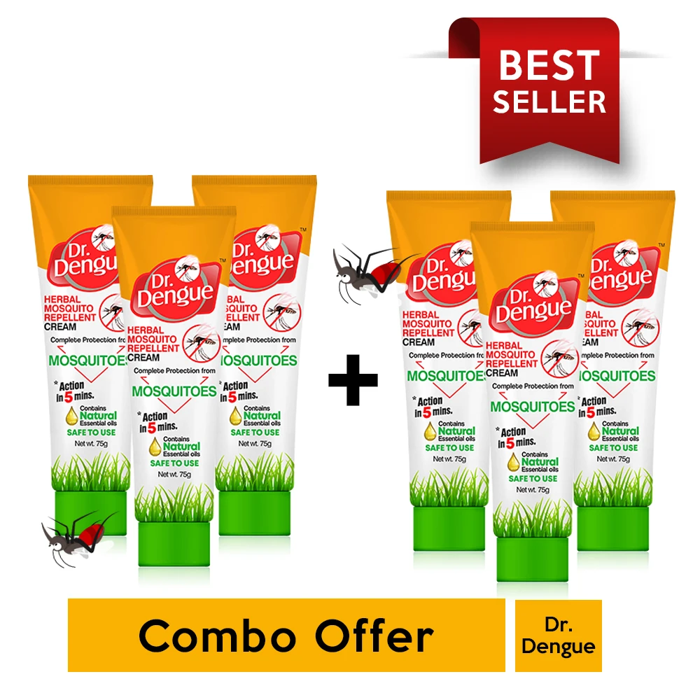 Buy 3 Dr. Dengue Herbal Mosquito Repellent Cream & Get 3 Free