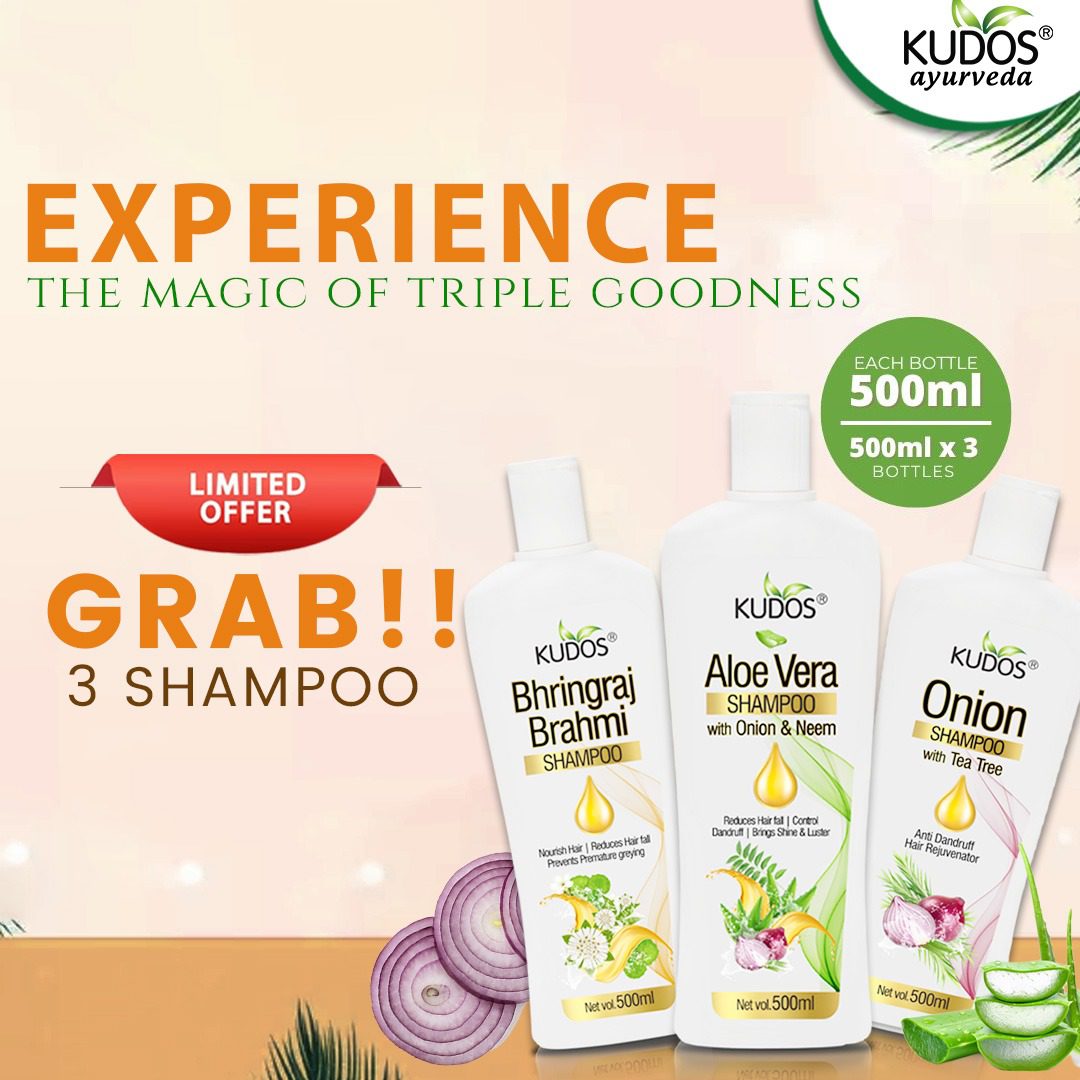 Aloe Vera, Bhringraj & Onion Shampoo - Combo Offer