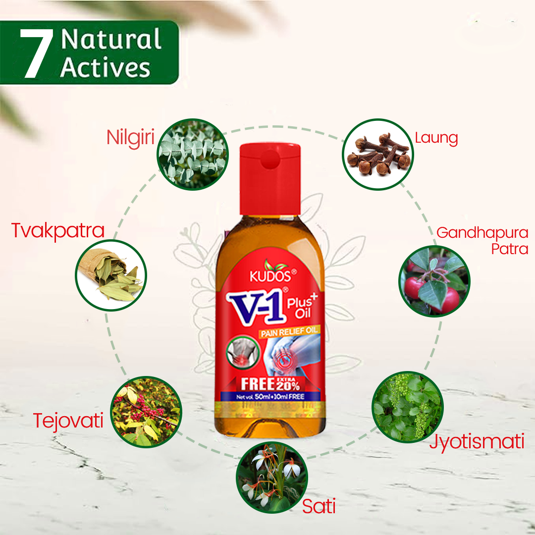 V1 Plus Oil Natural Solution for Joint Pain Management