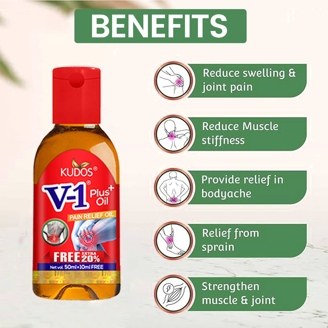 V1 Plus Oil Natural Solution for Joint Pain Management