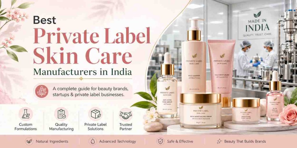 Best private label skin care manufacturers in India.